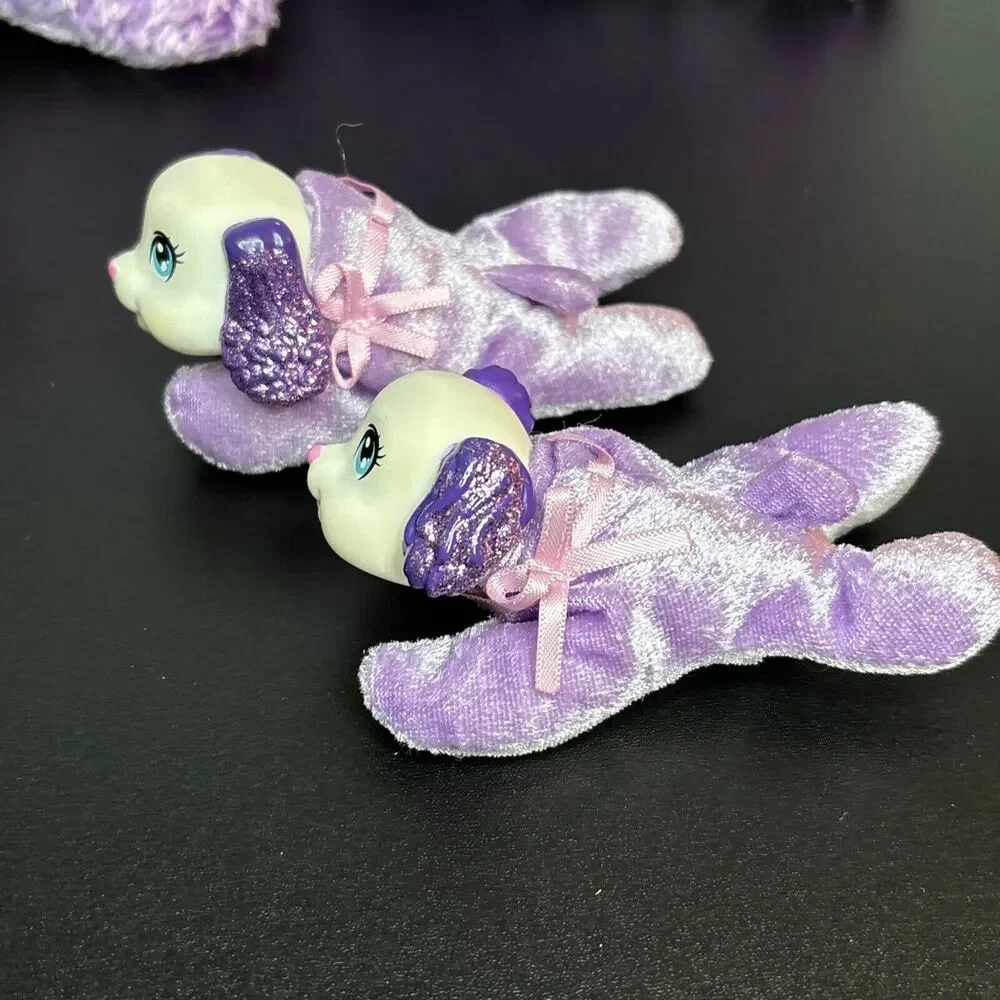 Puppy Surprise 2017 Plush Mama Dog LAVENDER Purple Stuffed with 2 Little Puppies - Picture 3 of 14